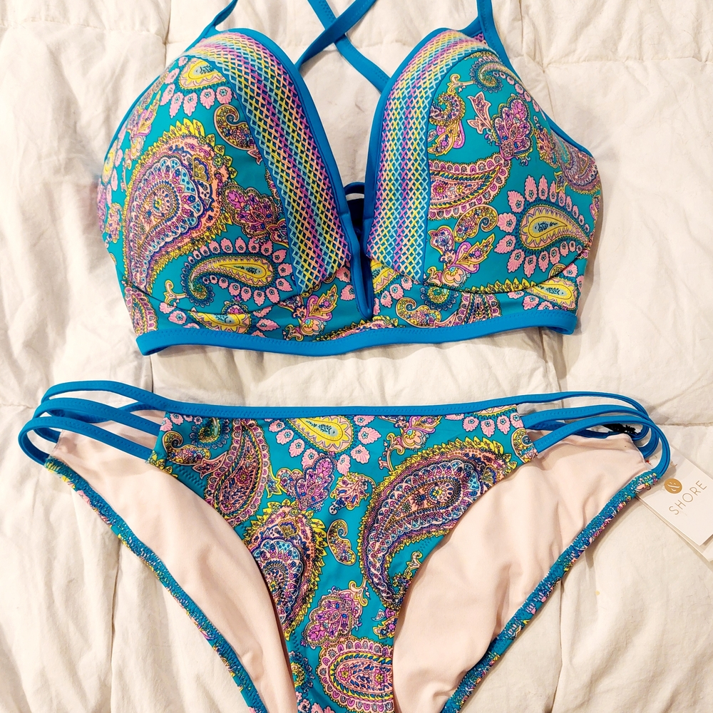 Colorful Paisley Bikini Set